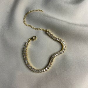 Pulseira Riviera Crystal Gold