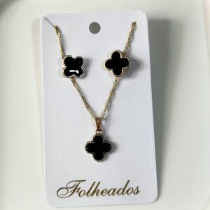 Conjunto Trevo Dourado
